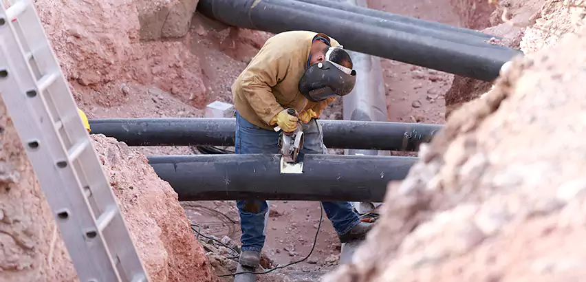 Cast Iron Sewer Pipe Replacement in Graham